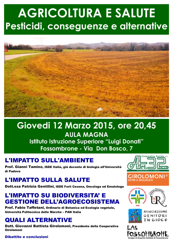 2015.03.12 CONVEGNO PESTICIDI E SALUTE