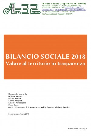 Bilancio Sociale 2018