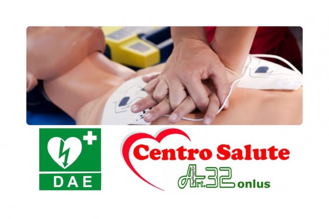 CORSO OPERATORE BLS-D E AGGIORNAMENTO, SABATO 19 MARZO AL CENTRO SALUTE ART. 32 ONLUS