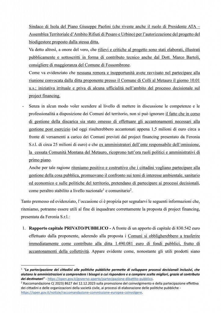 RISCONTRO NOTA DEL SINDACO IN DATA 18.01.2024 2