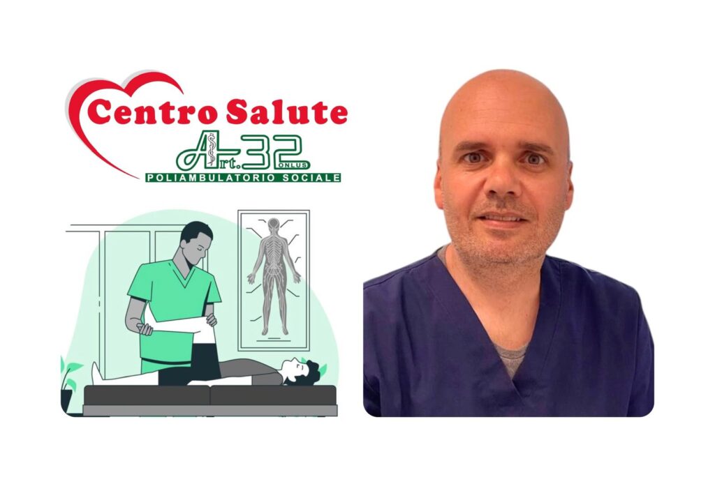 IL DOTTOR FRANCESCO QUINTINI, FISIOTERAPISTA, EFFETTUA TERAPIE MANUALI E STRUMENTALI PRESSO IL CENTRO SALUTE ART. 32 ONLUS