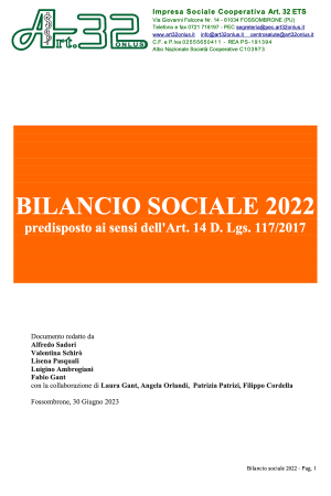 2022_Bilancio Sociale_art_32_onlus
