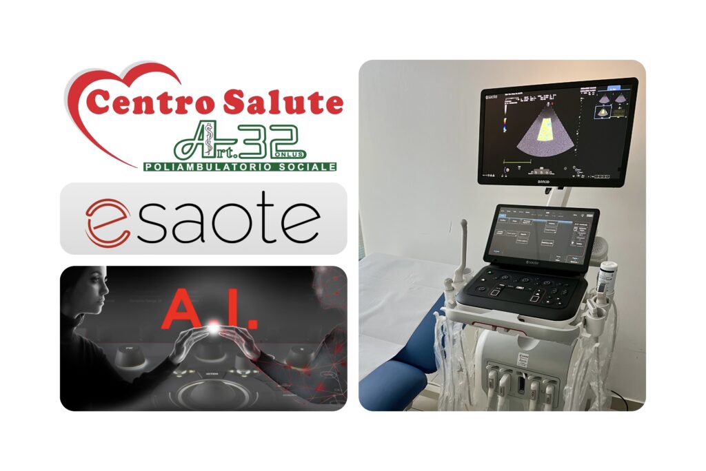 CENTRO SALUTE ART. 32 ONLUS, DA OGGI IN FUNZIONE UN NUOVO ECOGRAFO CHE SFRUTTA LE POTENZIALITÀ DELL’INTELLIGENZA ARTIFICIALE